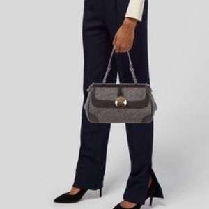 Bottega Veneta Python-Trimmed shoulder bag